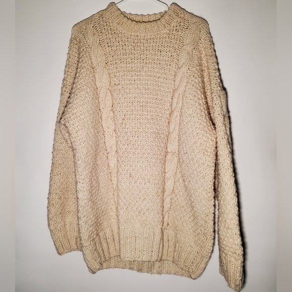 Handwoven Wool Sweater Women L/XL - Picture 1 of 11